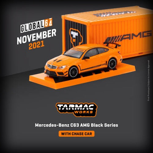 Chargez l&#39;image dans la visionneuse de la galerie, Mercedes-Benz C63 AMG Black Series TARMAC WORKS 1:64
