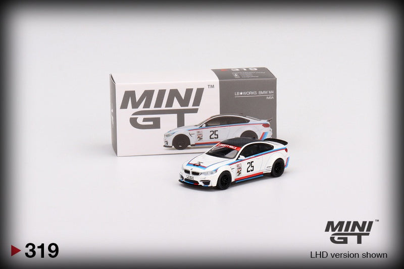 Laad de afbeelding in de Gallery-viewer, Bmw M4 IMSA LB Works (LHD) MINI GT 1:64
