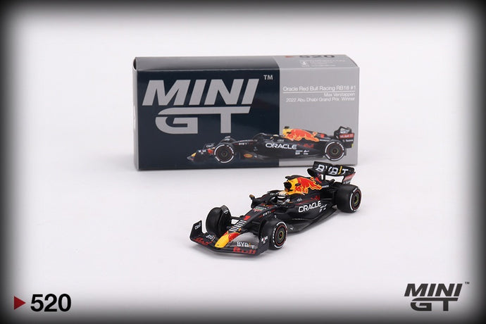 Oracle Red Bull Racing RB18 #1 Max Verstappen Winner Abu Dhabi Grand Prix 2022 MINI GT 1:64