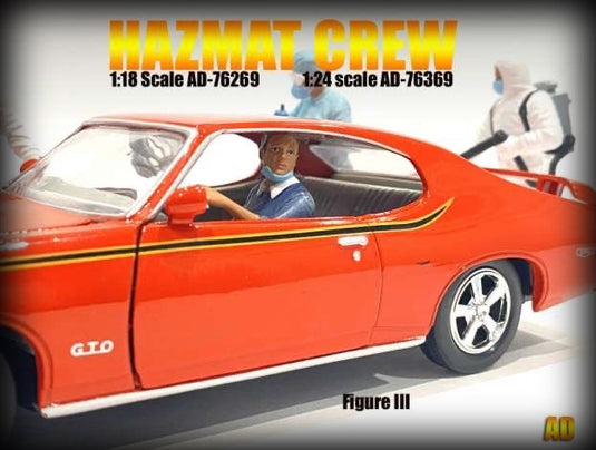 Hazmat Crew Figure 3 (Car not included) AMERICAN DIORAMA 1:18