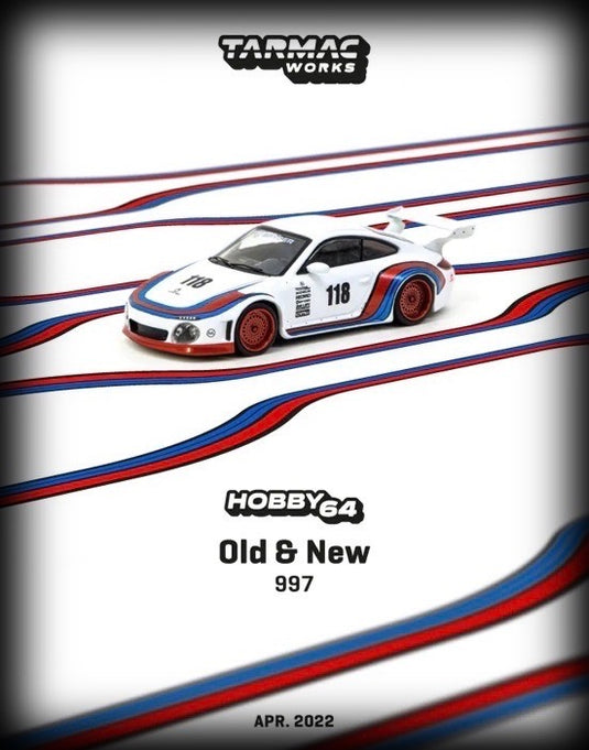 Porsche 997 Old & New Nr.118 (Martini) TARMAC WORKS 1:64