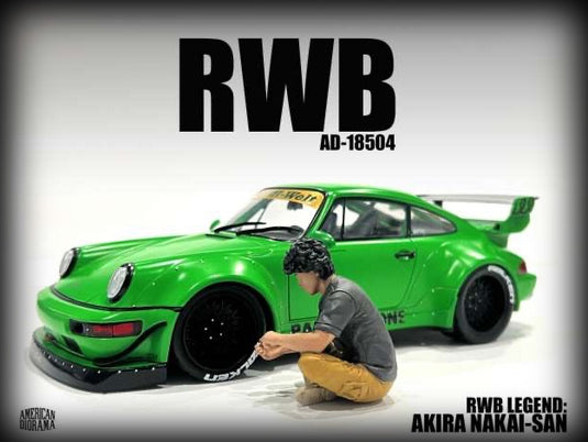 RWB Legend Akira Nakai-San Figure (Car not included) AMERICAN DIORAMA 1:18