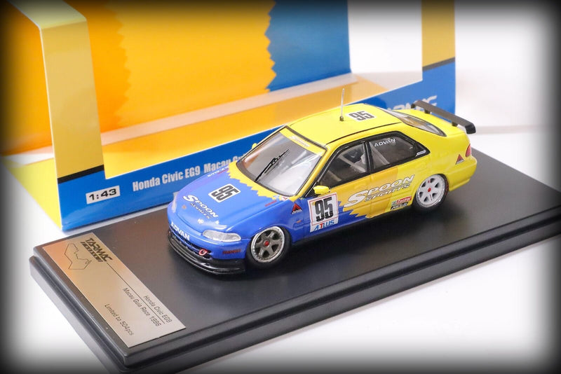 Laad de afbeelding in de Gallery-viewer, Honda Civic EG9 Macau GP Nr.95 Spoon TARMAC WORKS 1:43
