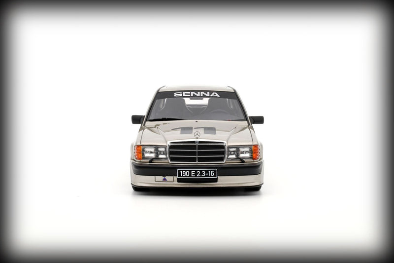 Load image into Gallery viewer, Mercedes-Benz 190E 2.3 16 W201 A.SENNA NURBURGRING CUP 1 (LIMITED EDITION 2000 pieces)(SILVER) OTTOmobile 1:18
