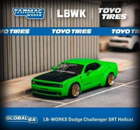 Dodge Challenger SRT Hellcat LB-WORKS TARMAC WORKS 1:64