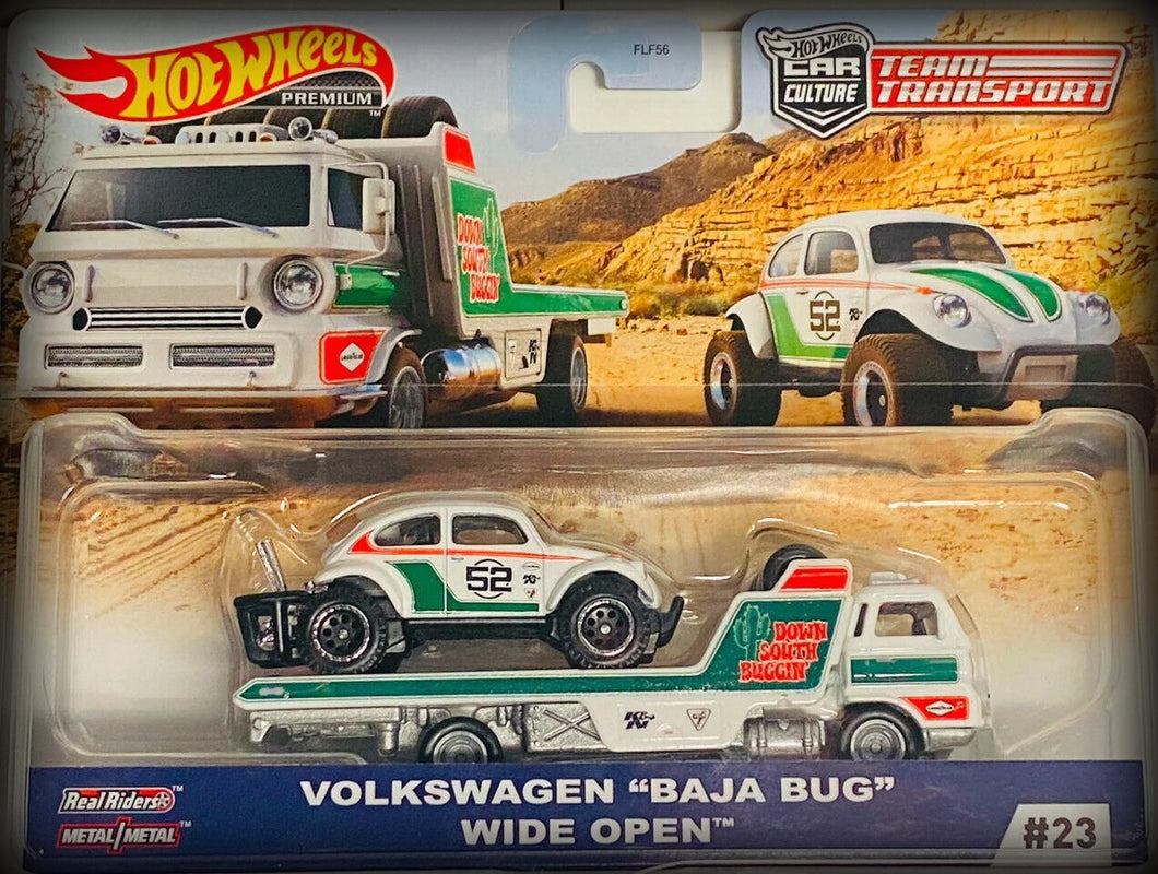 Volkswagen Baja Bug On a Wide Open Truck HOT WHEELS 1:64