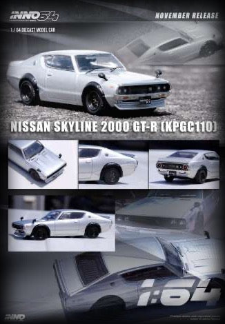 Nissan Skyline 2000 GT-R (KPGC110) INNO64 Models 1:64