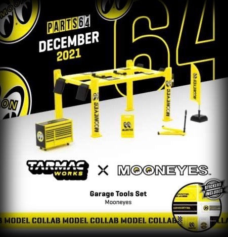 Garage Tools Set - Mooneyes - TARMAC WORKS 1:64
