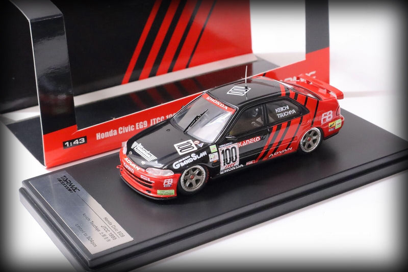 Chargez l&#39;image dans la visionneuse de la galerie, Honda Civic 1995 EG9 JTCC Nr.100 TARMAC WORKS 1:43
