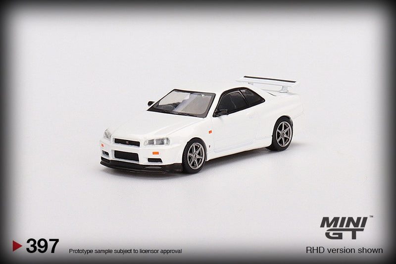 Laad de afbeelding in de Gallery-viewer, Nissan Skyline GT-R (R34) V-Spec N1 (RHD) MINI GT 1:64
