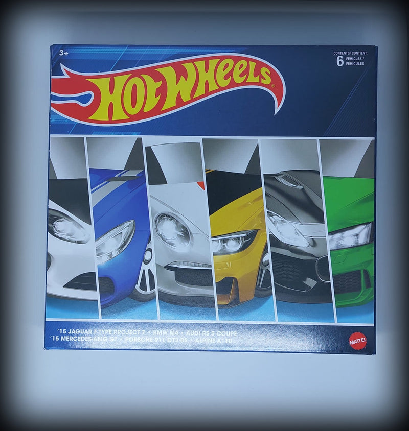 Chargez l&#39;image dans la visionneuse de la galerie, &lt;tc&gt;European Themed 6-pack HOT WHEELS 1:64&lt;/tc&gt;
