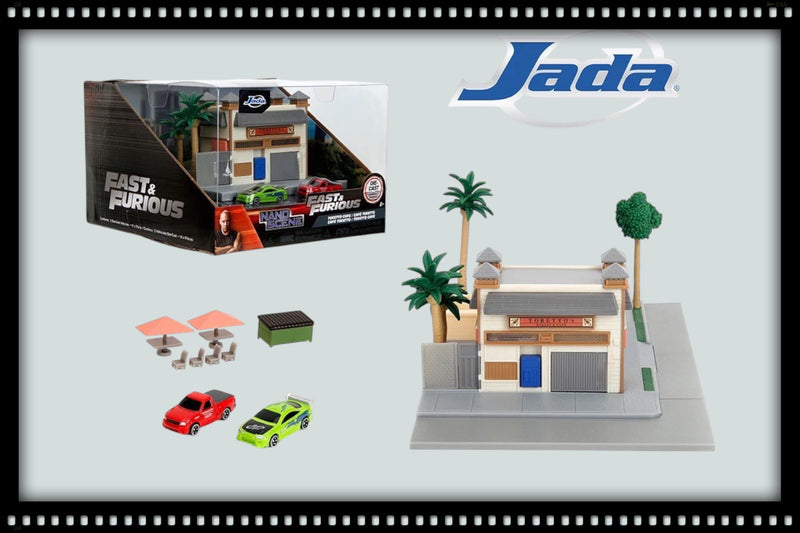 Load image into Gallery viewer, Fast &amp; Furious Nano Toretto`s CAFE SCENE JADA 1:87
