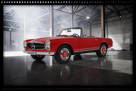 MERCEDES-BENZ 280 SL SIGNAL RED 1967 GT SPIRIT 1:8