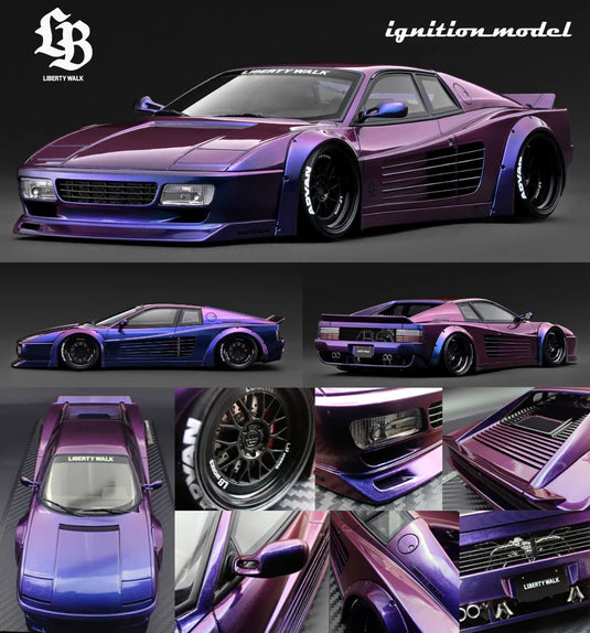 FERRARI LB-WORKS 512 VIOLET IGNITION MODEL 1:18