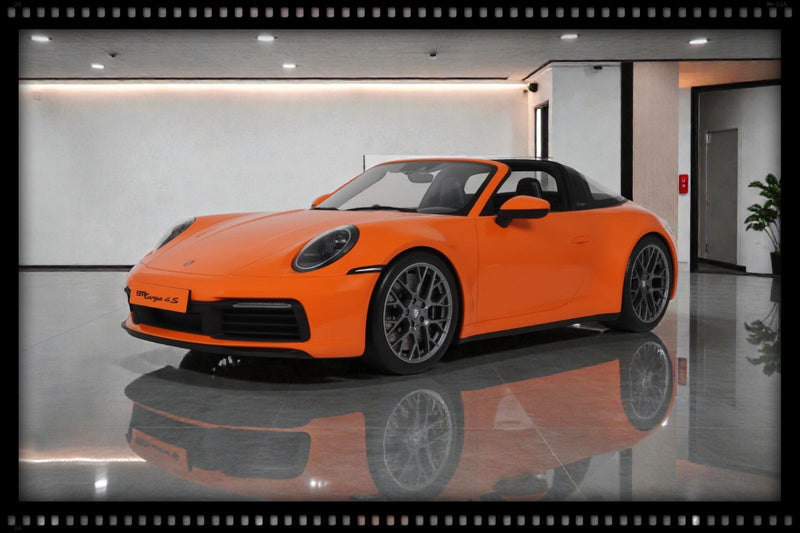 Load image into Gallery viewer, PORSCHE 911 [992.1] TARGA 4S PASTEL ORANGE 2021 GT SPIRIT 1:8
