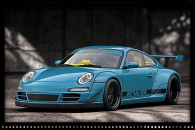Porsche RWB 997 Bleu/Vert IGNITION MODEL 1:18