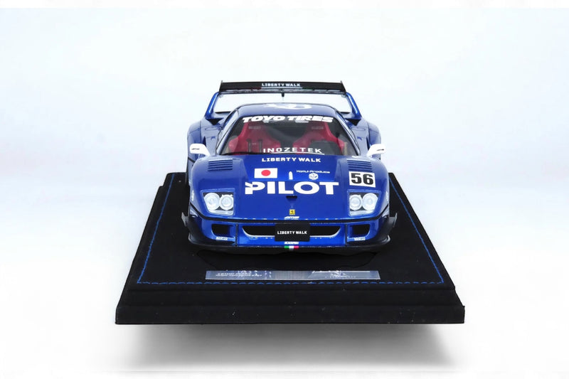Chargez l'image dans la visionneuse de la galerie, Ferrari LBWK F40 Tokyo Salon 2023 Bleu/Blanc INNO18 Models 1:18
