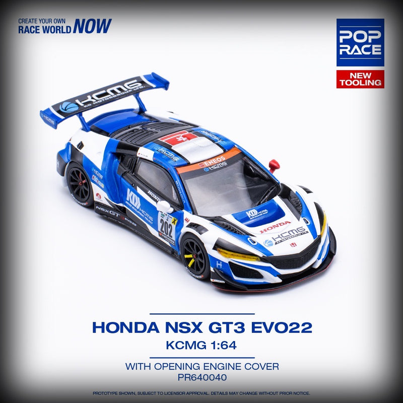 Chargez l&#39;image dans la visionneuse de la galerie, Honda NSX GT3 Evo22 KCMG POP RACE 1:64
