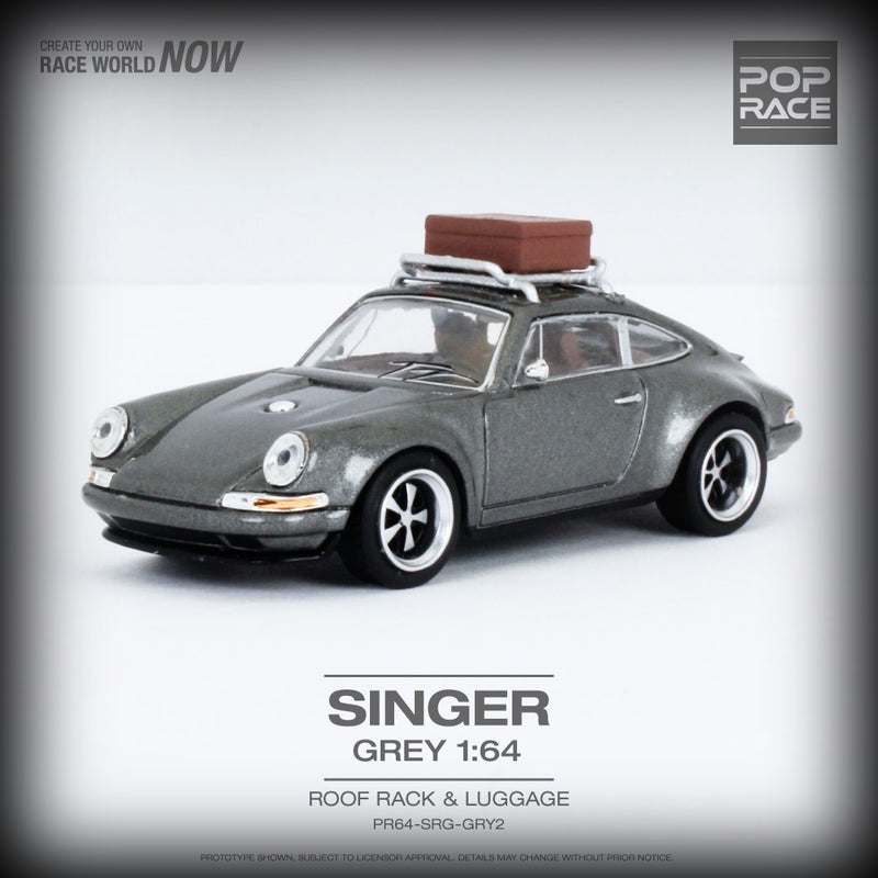 Load image into Gallery viewer, Porsche Singer with Luggage POP RACE 1:64
