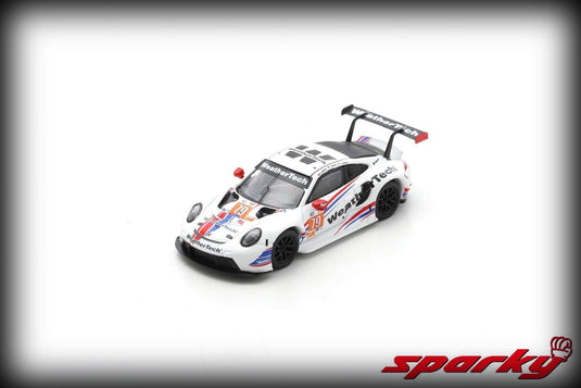 Porsche 911 RSR-19 WeatherTech Racing #79 C. Macneil/J. Andlauer/T. Merrill 2nd LMGTE AM 24h Le Mans 2022 SPARK 1:64