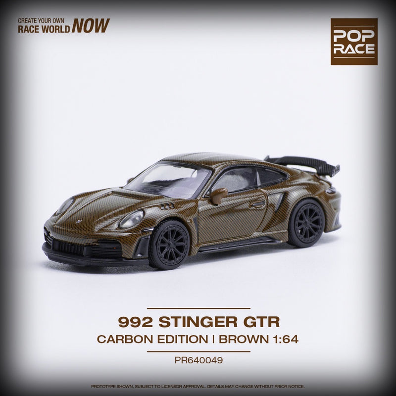 Load image into Gallery viewer, Porsche Stinger 992 GTR Carbon Edition POP RACE 1:64

