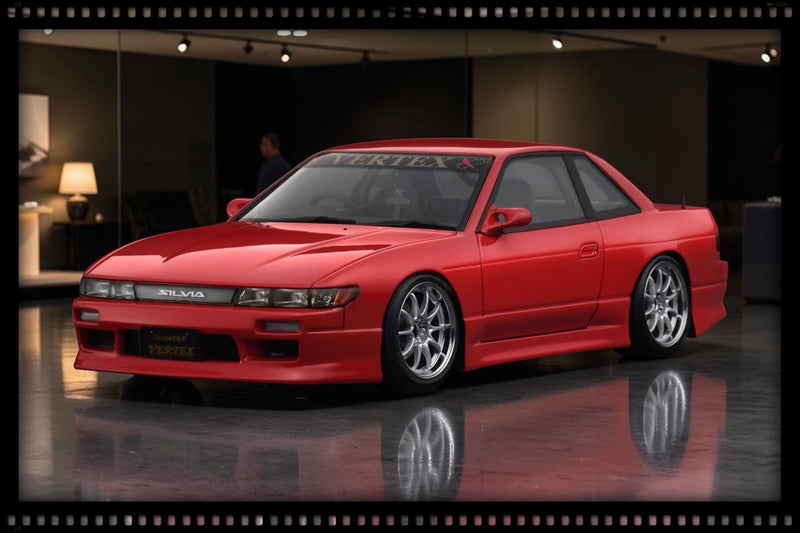 Chargez l'image dans la visionneuse de la galerie, NISSAN VERTEX S13 SILVIA ROUGE IGNITION MODEL 1:18

