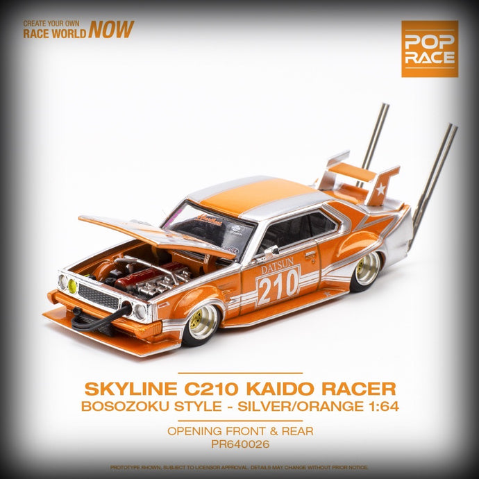 Nissan Skyline C210 Kaido Racer Bosozoky Style POP RACE 1:64