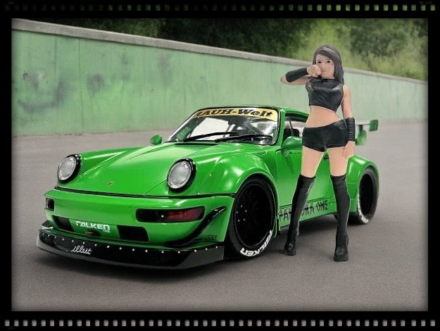 Load image into Gallery viewer, Autosalon Girl #1 (Car not included) AMERICAN DIORAMA 1:18
