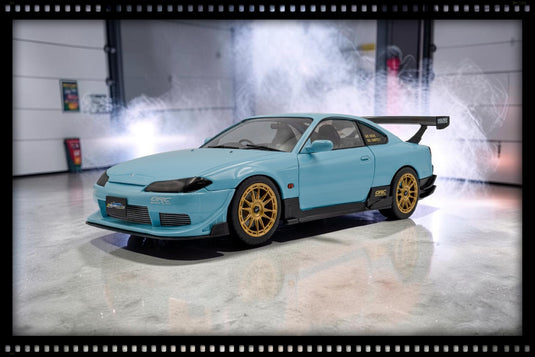 NISSAN SILVIA (S15) SPEC-R AERO SOLIDO WORKS BLAUW 1999 SOLIDO 1:18