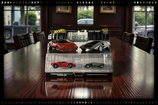 Lamborghini COUNTACH LP5000 QV & Lancia STRATOS ZERO HOT WHEELS 1:64