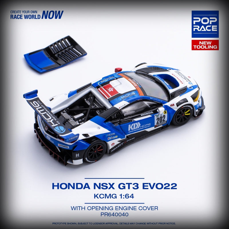 Load image into Gallery viewer, Honda NSX GT3 Evo22 KCMG POP RACE 1:64
