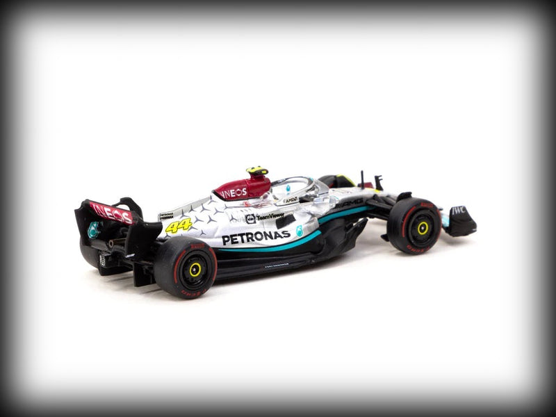 Load image into Gallery viewer, Mercedes AMG F1 W13 EQ Performance #44 Lewis Hamilton Sao Paulo Grand Prix 2022 TARMAC WORKS 1:64
