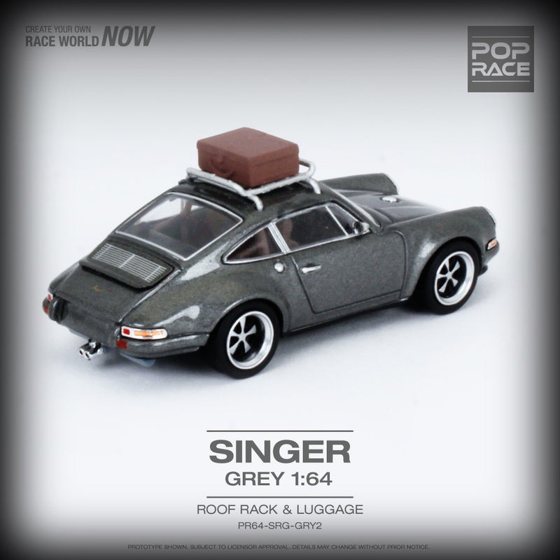 Laad de afbeelding in de Gallery-viewer, Porsche Singer with Luggage POP RACE 1:64

