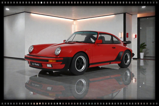 PORSCHE 911 [930] TURBO 3.3 INDIAN RED 1989 GT SPIRIT 1:8