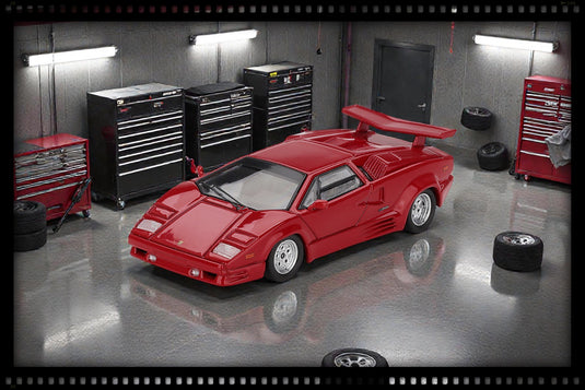 Lamborhini COUNTACH 25TH ANNIVERSARY RED 1988 (LHD) MINI GT 1:64
