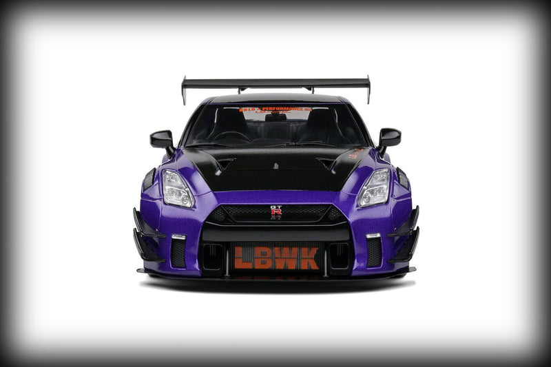 Load image into Gallery viewer, Nissan GT-R (R35) W/ LIBERTY WALK BODY KIT 2.0 2022 (PURPLE) SOLIDO 1:18

