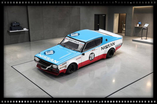 NISSAN GT-R (KPGC110) SKYLINE KENMERI LIBERTY WALK NISSAN RACING 75 CONCEPT 2024 (RHD) MINI GT 1:64