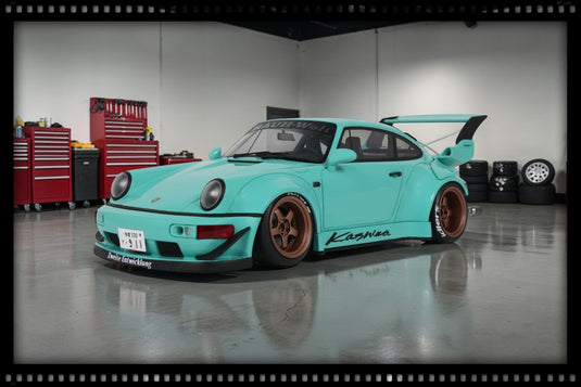 PORSCHE RWB KASHIWA BLEU 2022 GT SPIRIT 1:18