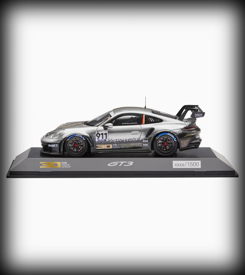 Load image into Gallery viewer, Porsche 911 GT3 Cup 30Y Supercup (Black/Grey/Gold) - LIMITED EDITION 1500 pieces - PORSCHE DEALERMODEL 1:43
