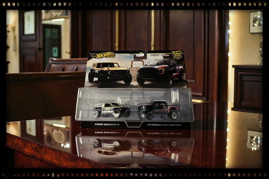 Ford BRONCO R & Ford F-150 RAPTOR 2017 HOT WHEELS 1:64