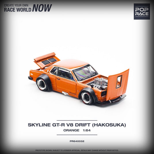 Nissan Skyline GT-R V8 Drift (Hakosuka) POP RACE 1:64
