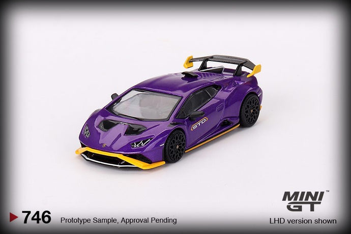 Lamborghini HURACAN STO Paars 2023 (LHD) MINI GT 1:64