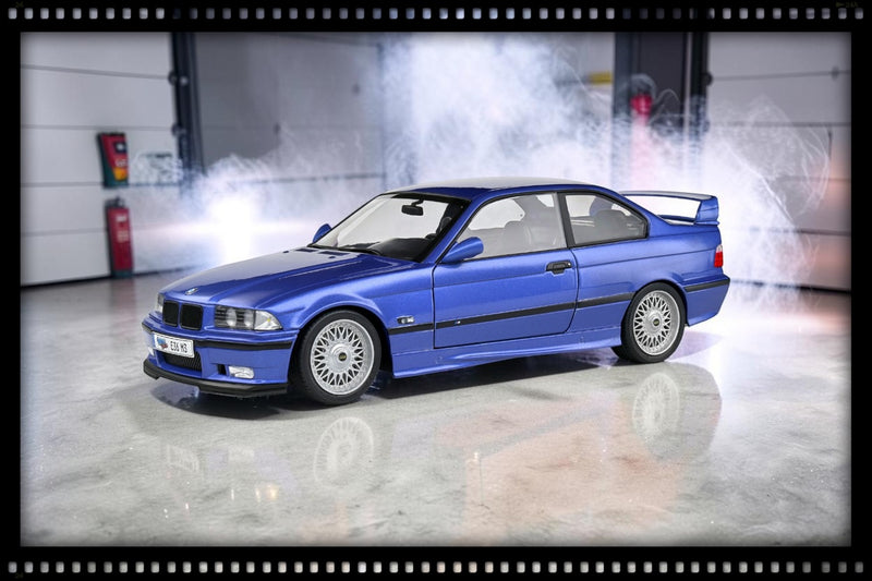 Laad de afbeelding in de Gallery-viewer, BMW M3 COUPE ESTORIL BLAUW SOLIDO WORKS 1996 SOLIDO 1:18
