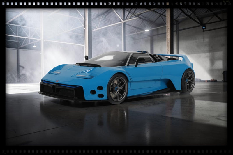 Laad de afbeelding in de Gallery-viewer, KHYZYL SALEEM EB110K FRENCH RACING BLAUW 2025 GT SPIRIT 1:18
