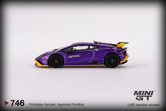 Lamborghini HURACAN STO Purple 2023 (LHD) MINI GT 1:64