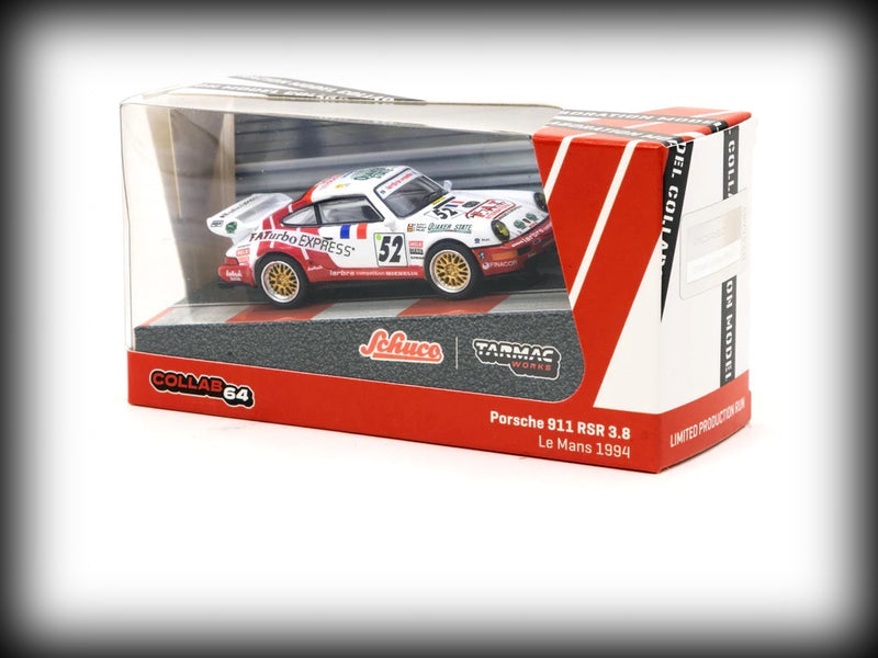 Load image into Gallery viewer, Porsche 911 RSR 3.8 1994 Le Mans #52 TARMAC WORKS 1:64
