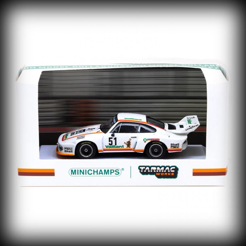 Laad de afbeelding in de Gallery-viewer, Porsche 935/77 Nr.51 DRM Zolder Bergischer Lowe 1977 TARMAC WORKS 1:64
