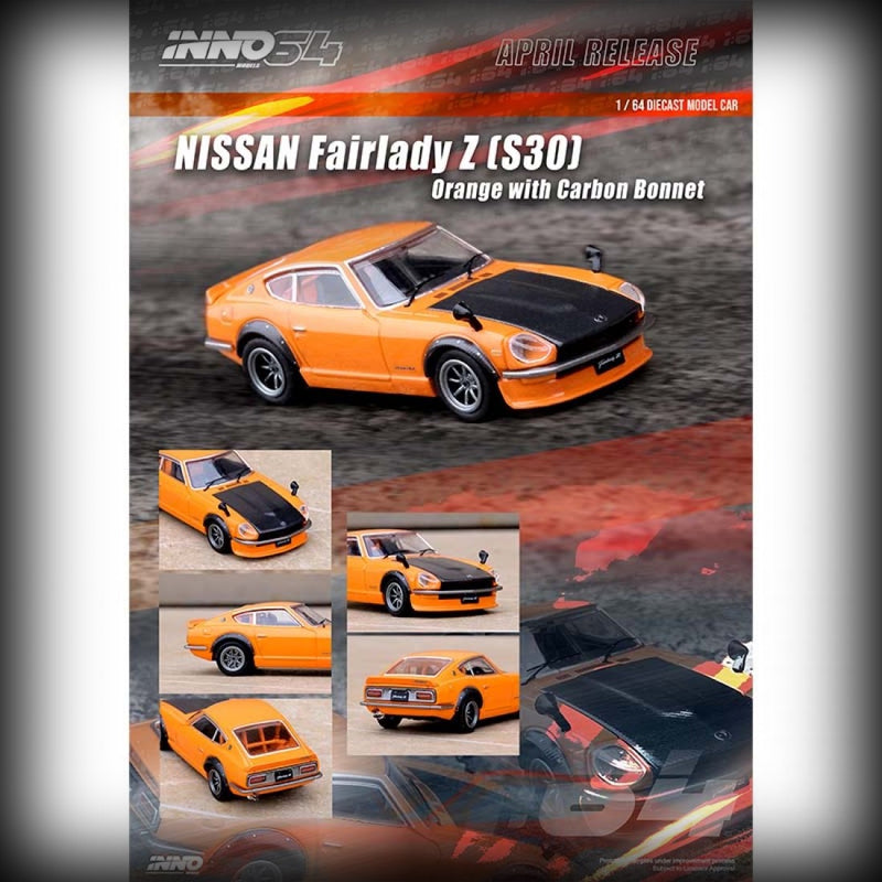 Chargez l&#39;image dans la visionneuse de la galerie, Nissan Fairlady Z S30 INNO64 Models 1:64
