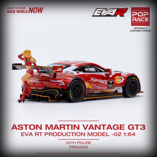 Aston Martin GT3 with Figure eva-02 POP RACE 1:64