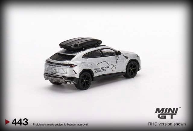 Laad de afbeelding in de Gallery-viewer, Lamborghini Urus *Unlock any Road Hong Kong* HK Exclusive (RHD) MINI GT 1:64
